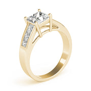 Celestial Fancy Shape Remounts Princess Diamond Engagement Ring in 10K/14K gold and platinum with certified lab-grown or natural diamonds