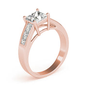 Celestial Fancy Shape Remounts Princess Diamond Engagement Ring in 10K/14K gold and platinum with certified lab-grown or natural diamonds