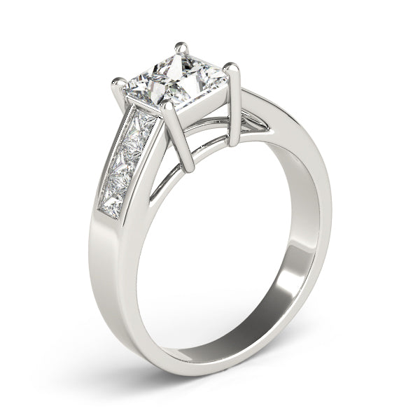 Celestial Fancy Shape Remounts Princess Diamond Engagement Ring in 10K/14K gold and platinum with certified lab-grown or natural diamonds