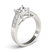 Celestial Fancy Shape Remounts Princess Diamond Engagement Ring in 10K/14K gold and platinum with certified lab-grown or natural diamonds