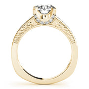 Resplendent Channel-Set Round Diamond Engagement Ring in 10K/14K gold and platinum with certified lab-grown or natural diamonds