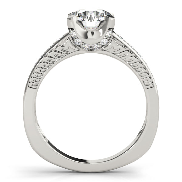 Resplendent Channel-Set Round Diamond Engagement Ring in 10K/14K gold and platinum with certified lab-grown or natural diamonds