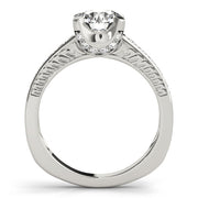 Resplendent Channel-Set Round Diamond Engagement Ring in 10K/14K gold and platinum with certified lab-grown or natural diamonds