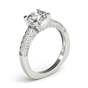 Resplendent Channel-Set Round Diamond Engagement Ring in 10K/14K gold and platinum with certified lab-grown or natural diamonds