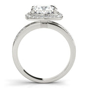 Elegant Color Rings Cushion Diamond Engagement Ring in 10K/14K gold and platinum with certified lab-grown or natural diamonds