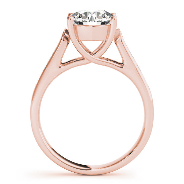 Heirloom Trellis Round Diamond Engagement Ring in 10K/14K gold and platinum with certified lab-grown or natural diamonds