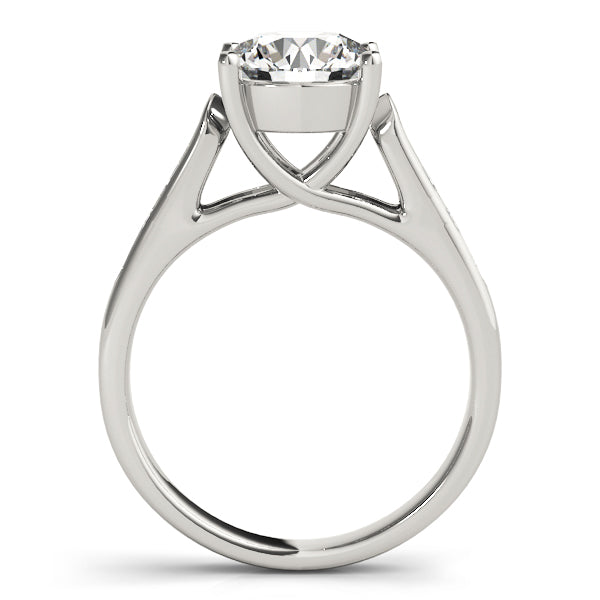 Heirloom Trellis Round Diamond Engagement Ring in 10K/14K gold and platinum with certified lab-grown or natural diamonds