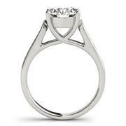 Heirloom Trellis Round Diamond Engagement Ring in 10K/14K gold and platinum with certified lab-grown or natural diamonds