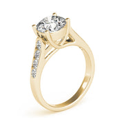 Heirloom Trellis Round Diamond Engagement Ring in 10K/14K gold and platinum with certified lab-grown or natural diamonds
