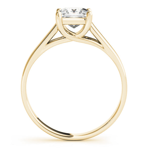 Lustrous Trellis Princess Diamond Engagement Ring in 10K/14K gold and platinum with certified lab-grown or natural diamonds