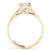 Lustrous Trellis Princess Diamond Engagement Ring in 10K/14K gold and platinum with certified lab-grown or natural diamonds