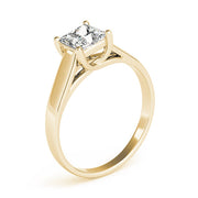 Lustrous Trellis Princess Diamond Engagement Ring in 10K/14K gold and platinum with certified lab-grown or natural diamonds