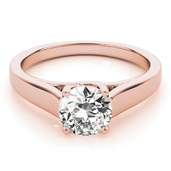 Opulent Trellis Round Diamond Engagement Ring in 10K/14K gold and platinum with certified lab-grown or natural diamonds