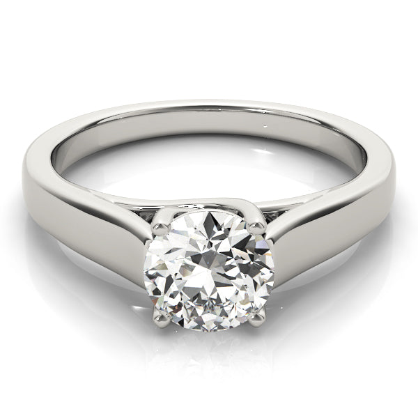 Opulent Trellis Round Diamond Engagement Ring in 10K/14K gold and platinum with certified lab-grown or natural diamonds