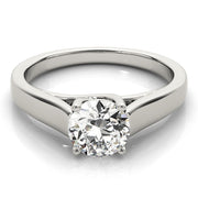 Opulent Trellis Round Diamond Engagement Ring in 10K/14K gold and platinum with certified lab-grown or natural diamonds