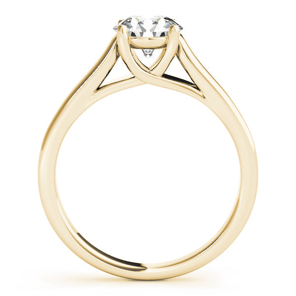 Opulent Trellis Round Diamond Engagement Ring in 10K/14K gold and platinum with certified lab-grown or natural diamonds
