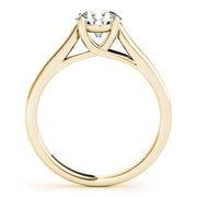 Opulent Trellis Round Diamond Engagement Ring in 10K/14K gold and platinum with certified lab-grown or natural diamonds