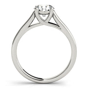 Opulent Trellis Round Diamond Engagement Ring in 10K/14K gold and platinum with certified lab-grown or natural diamonds