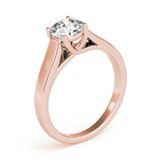 Opulent Trellis Round Diamond Engagement Ring in 10K/14K gold and platinum with certified lab-grown or natural diamonds