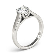 Opulent Trellis Round Diamond Engagement Ring in 10K/14K gold and platinum with certified lab-grown or natural diamonds