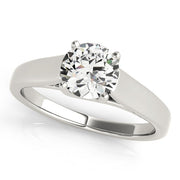 Opulent Trellis Round Diamond Engagement Ring in 10K/14K gold and platinum with certified lab-grown or natural diamonds