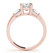 Celestial Fancy Shape Baguette Remounts Princess Diamond Engagement Ring in 10K/14K gold and platinum with certified lab-grown or natural diamonds