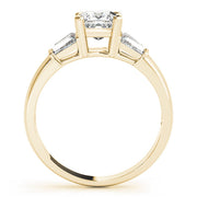 Celestial Fancy Shape Baguette Remounts Princess Diamond Engagement Ring in 10K/14K gold and platinum with certified lab-grown or natural diamonds