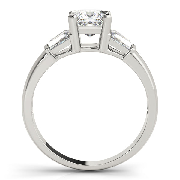 Celestial Fancy Shape Baguette Remounts Princess Diamond Engagement Ring in 10K/14K gold and platinum with certified lab-grown or natural diamonds