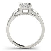 Celestial Fancy Shape Baguette Remounts Princess Diamond Engagement Ring in 10K/14K gold and platinum with certified lab-grown or natural diamonds