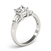 Celestial Fancy Shape Baguette Remounts Princess Diamond Engagement Ring in 10K/14K gold and platinum with certified lab-grown or natural diamonds