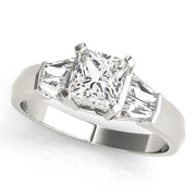 Celestial Fancy Shape Baguette Remounts Princess Diamond Engagement Ring in 10K/14K gold and platinum with certified lab-grown or natural diamonds