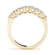 Bar Set Half Eternity Ring in Gold & Platinum