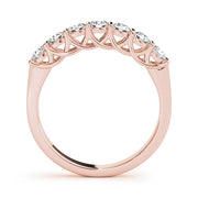 Bar Set Half Eternity Ring in Gold & Platinum