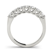 Bar Set Half Eternity Ring in Gold & Platinum