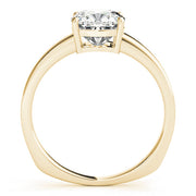 Regal Solitaire Cushion Diamond Engagement Ring in 10K/14K gold and platinum with certified lab-grown or natural diamonds