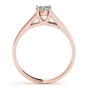 Romantic Solitaires Any Shape Marquise Diamond Engagement Ring in 10K/14K gold and platinum with certified lab-grown or natural diamonds