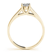 Romantic Solitaires Any Shape Marquise Diamond Engagement Ring in 10K/14K gold and platinum with certified lab-grown or natural diamonds