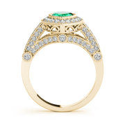 Crowned Color Rings Marquise Diamond Engagement Ring in 10K/14K gold and platinum with certified lab-grown or natural diamonds