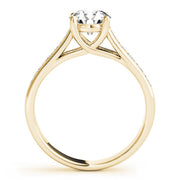 Dazzling Trellis Round Diamond Engagement Ring in 10K/14K gold and platinum with certified lab-grown or natural diamonds