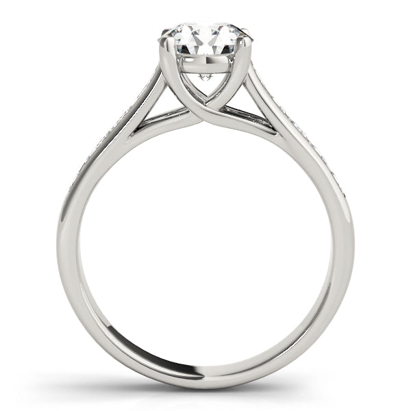 Dazzling Trellis Round Diamond Engagement Ring in 10K/14K gold and platinum with certified lab-grown or natural diamonds