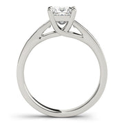 Splendid Trellis Princess Diamond Engagement Ring in 10K/14K gold and platinum with certified lab-grown or natural diamonds