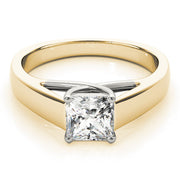 Pristine Trellis Princess Diamond Engagement Ring in 10K/14K gold and platinum with certified lab-grown or natural diamonds