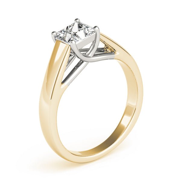 Pristine Trellis Princess Diamond Engagement Ring in 10K/14K gold and platinum with certified lab-grown or natural diamonds