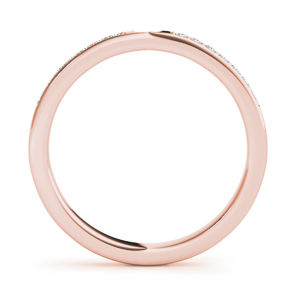 Prong Set Half Eternity Ring in Gold & Platinum