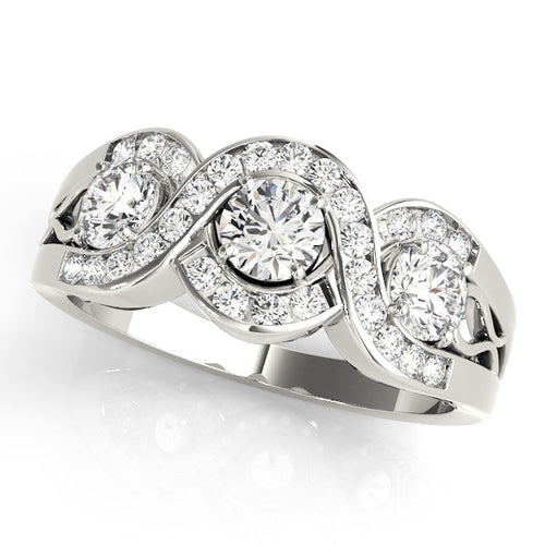 0.50 in 10K/14K gold and platinum with certified lab-grown or natural diamonds