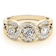 0.50 in 10K/14K gold and platinum with certified lab-grown or natural diamonds
