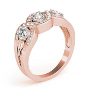 0.50 in 10K/14K gold and platinum with certified lab-grown or natural diamonds