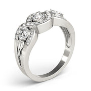 0.50 in 10K/14K gold and platinum with certified lab-grown or natural diamonds