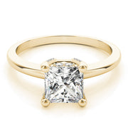 Romantic Solitaires Princess Diamond Engagement Ring in 10K/14K gold and platinum with certified lab-grown or natural diamonds
