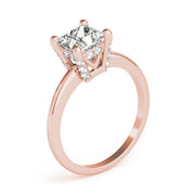 Romantic Solitaires Princess Diamond Engagement Ring in 10K/14K gold and platinum with certified lab-grown or natural diamonds
